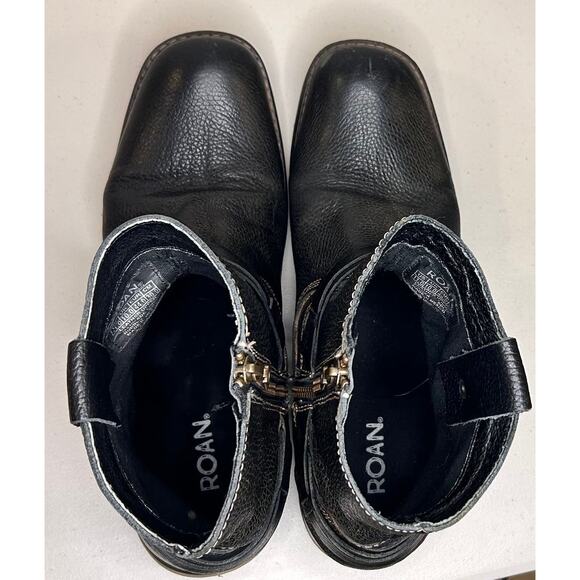 Roan by Bed Stu Men's Boot with Zip Size 11 Black Barcelona Rust - Picture 10 of 16